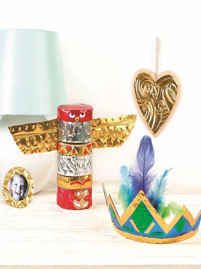 10 feuilles métal à repousser - 5 couleurs - Graine Créative N/A - Kiabi