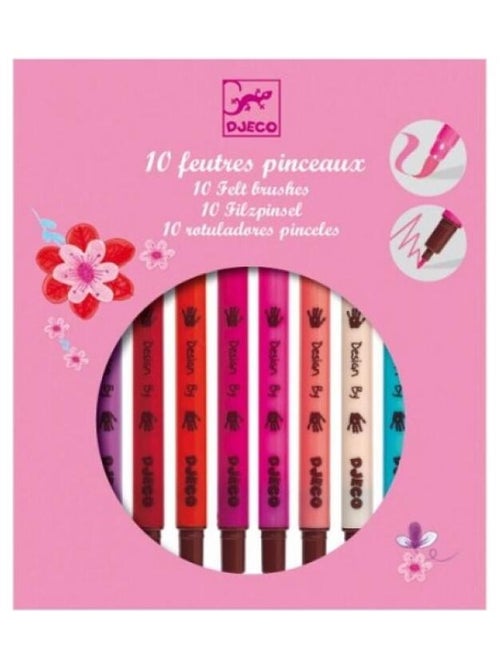 10 Feutres Pinceaux Coloris Sweet - Kiabi