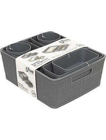 Lot de 10 paniers organisateurs BOXY