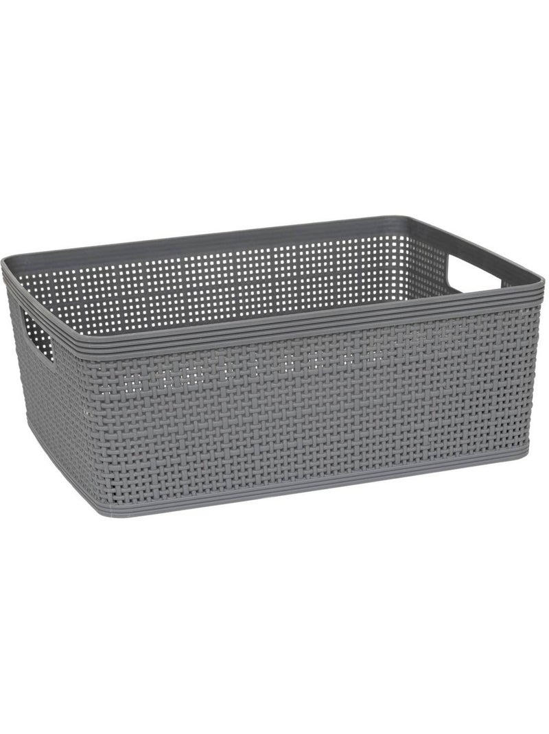 10 paniers organisateurs Gris - Kiabi