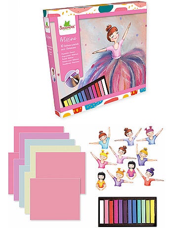 10 tableaux pastels secs Danseuses
