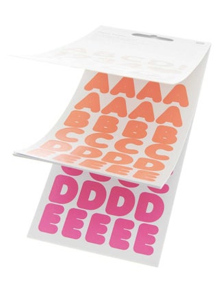 100 autocollants alphabet fluo - Rico Design