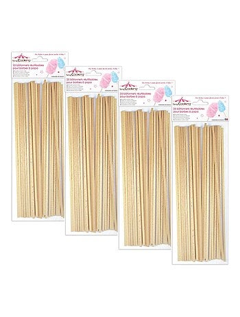 100 bâtonnets pour Barbe à papa - ScrapCooking