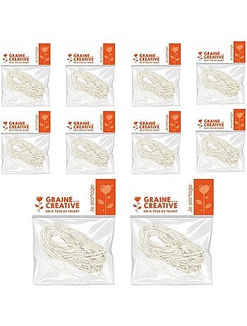 100 élastiques blancs pour masques 60 cm - Graine Créative