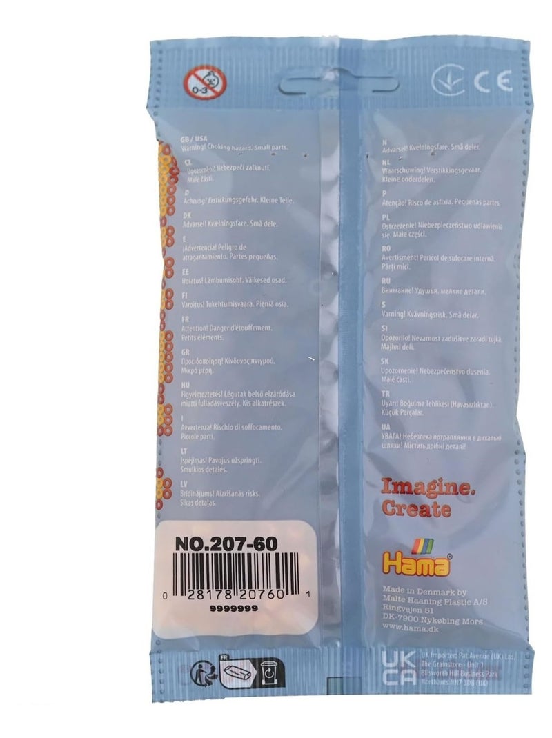 1000 Perles en sachet - nounours Orange - Kiabi