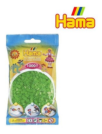 1.000 Perles en sachet - Vert Néon