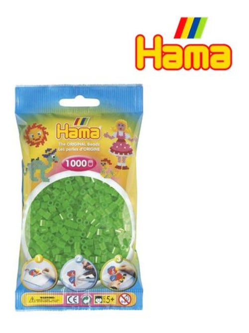1.000 Perles en sachet - Vert Néon - Kiabi