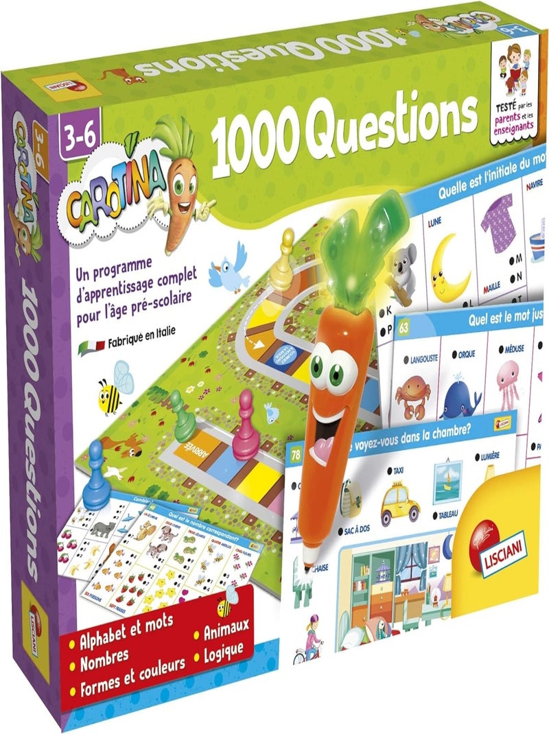 1000 Questions Carotina - Lisciani Multicolore - Kiabi