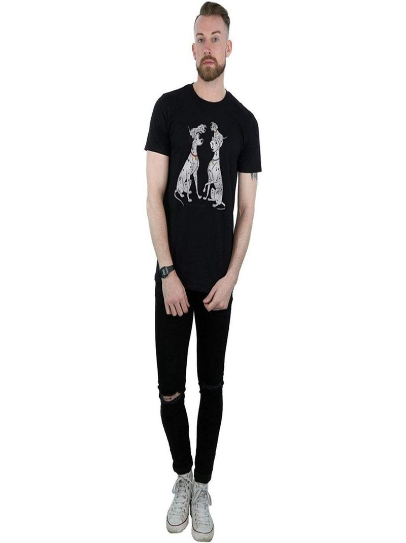101 Dalmatians - T-shirt PONGO AND PERDITA Noir - Kiabi