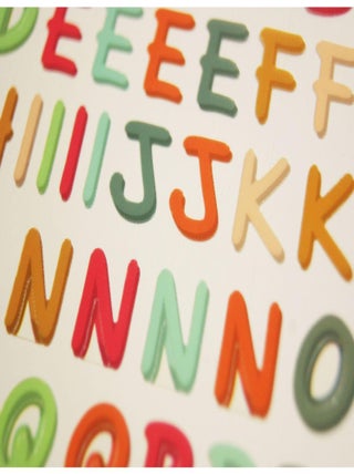102 Autocollants - Alphabet & Chiffres - Couleurs - Global Gift