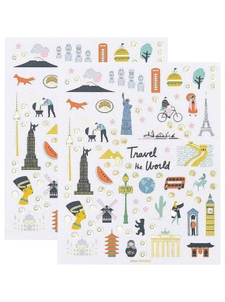 1040 autocollants Monuments du Monde - Rico Design