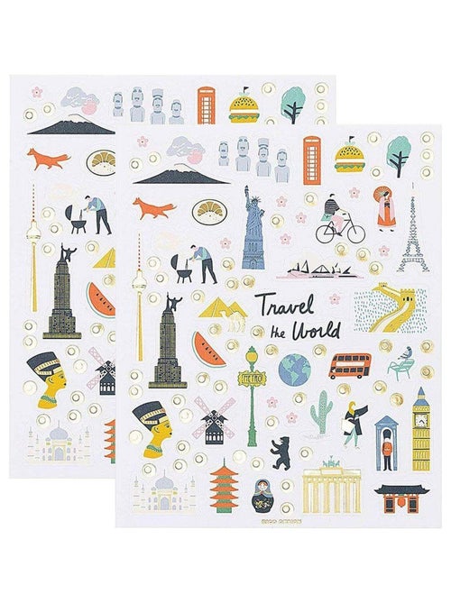 1040 autocollants Monuments du Monde - Rico Design - Kiabi