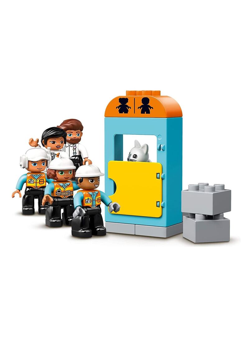 LEGO® 10933 DUPLO La Grue Et Les Engins De Construction, Pelleteuse, Camion  avec Lumière & Son, Jouet Pour Enfants de 2-5 ans - Cdiscount Jeux - Jouets