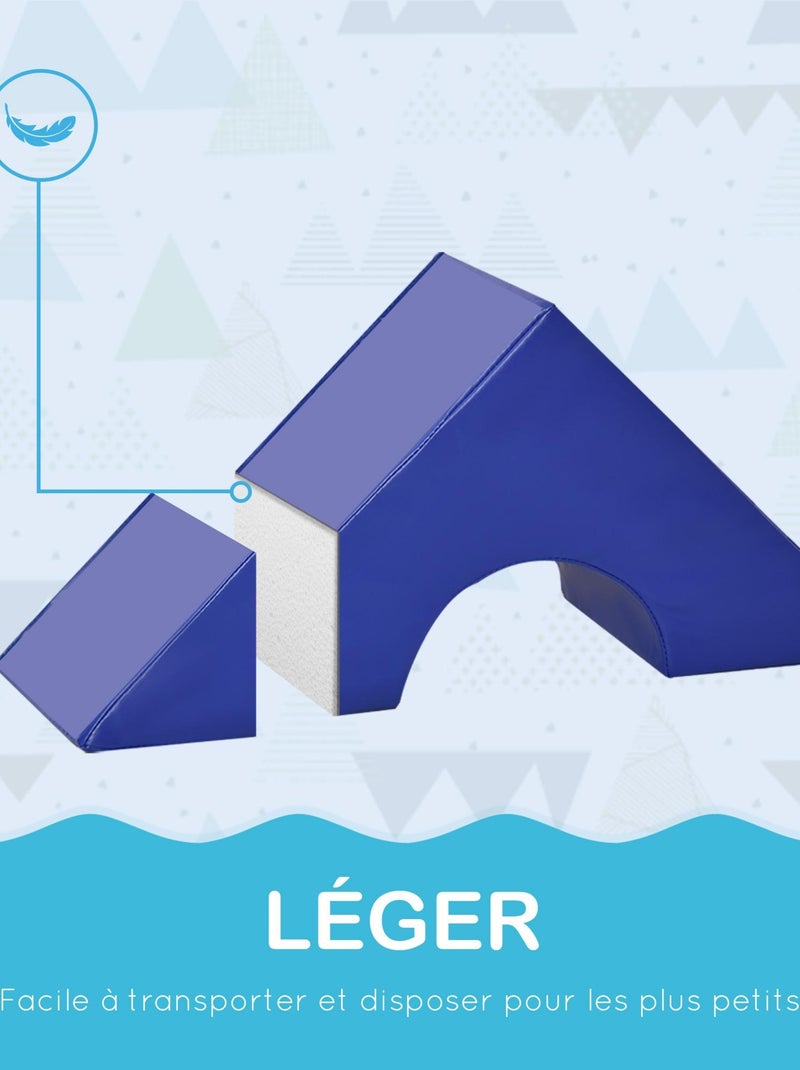 11 blocs de construction en mousse XXL - modules de motricité EPE PU multicolore Multicolore - Kiabi