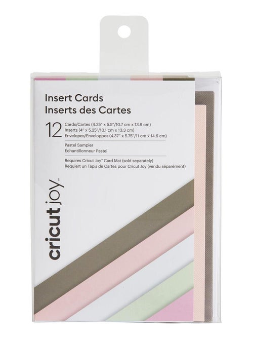 12 Cartes & Enveloppes - Pastel - 10,7 x 13,9 Cm - Cricut - Kiabi