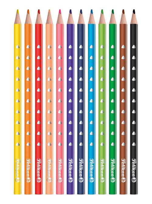 12 crayons fins et triangulaires - Kiabi