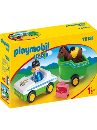 1.2.3 - Cavalière avec voiture et remorque