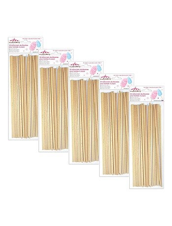 125 bâtonnets pour Barbe à papa - ScrapCooking