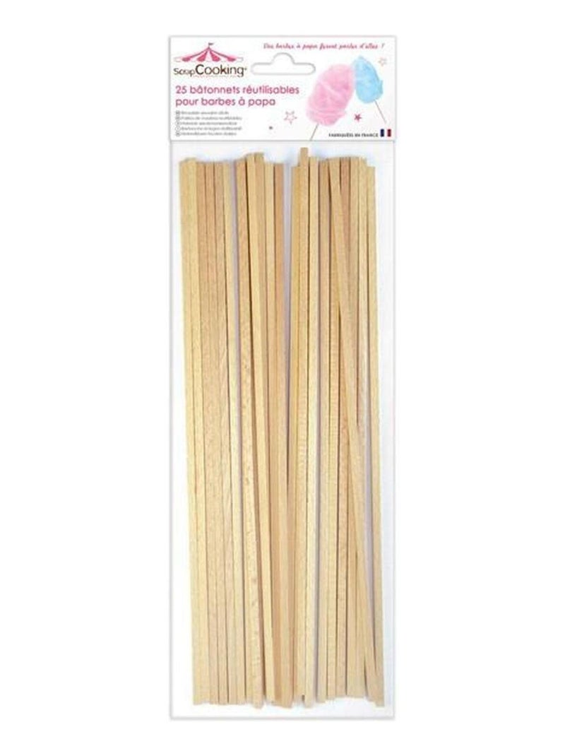 125 bâtonnets pour Barbe à papa - ScrapCooking Marron - Kiabi