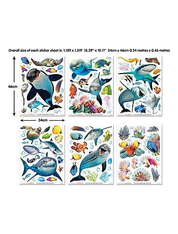 126 Stickers Enfant Aventure sous-marine