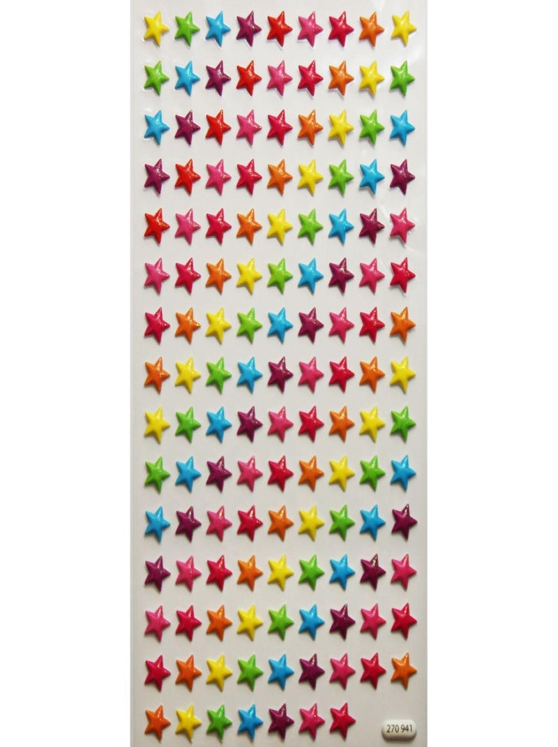 133 Autocollants - Relief 3D - étoiles - Global Gift Multicolore - Kiabi