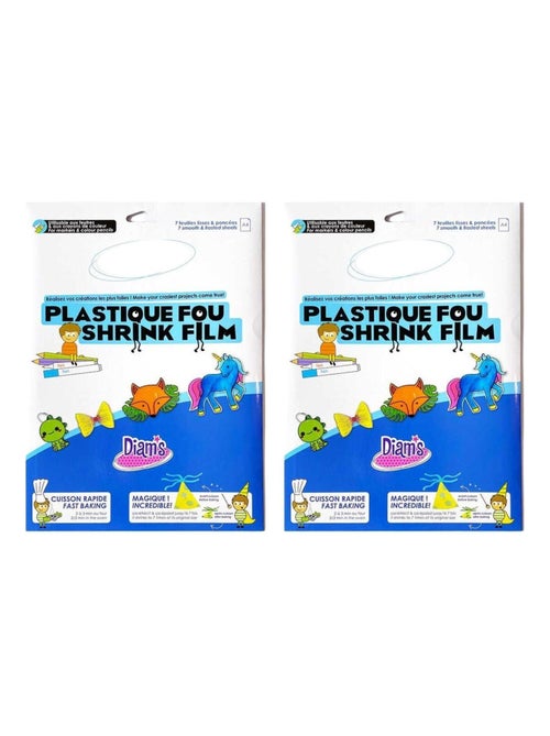 14 feuilles de plastique fou - transparentes - Diam's - Kiabi