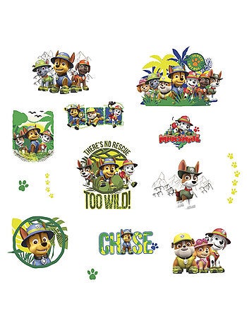 14 Stickers jungle Pat' Patrouille