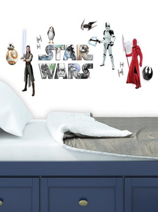 14 Stickers Repositionnables Star Wars, épisode VIII : Les Derniers Jedi 23x44cm