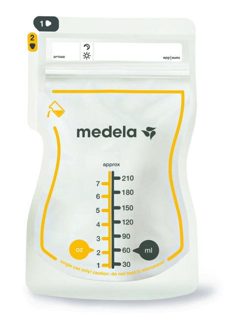 150 sachets conservation lait maternel Medela Easy Pour - Versement facile à une main, congélation à - Kiabi