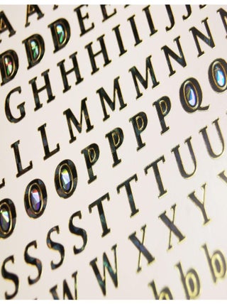 156 Autocollants - Alphabet - majuscules et - Global Gift