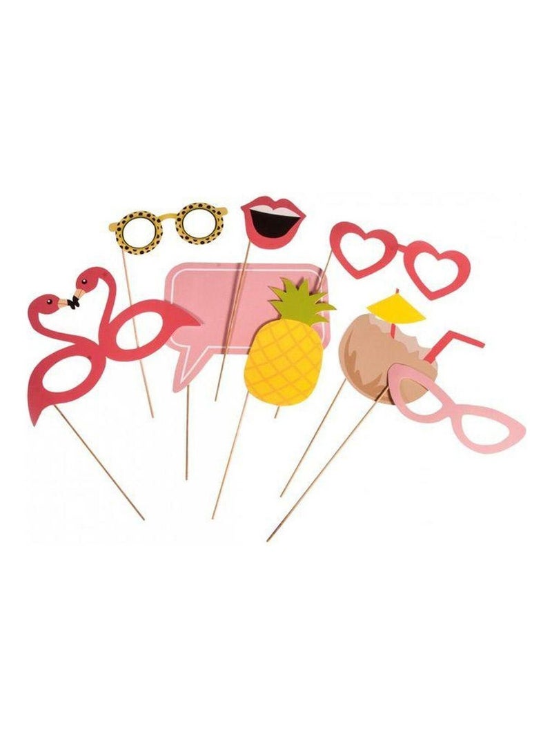 16 masques pour Photobooth - Summer - Rayher Multicolore - Kiabi