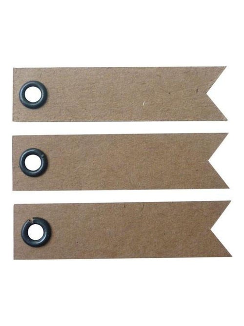 160 étiquettes kraft 5 cm - Fanion - Graine Créative - Kiabi