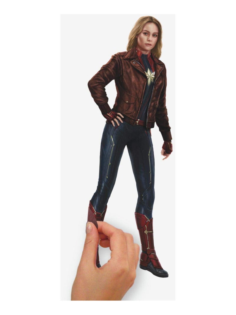 17 Stickers Captain Marvel Avengers Disney Noir Noir - Kiabi