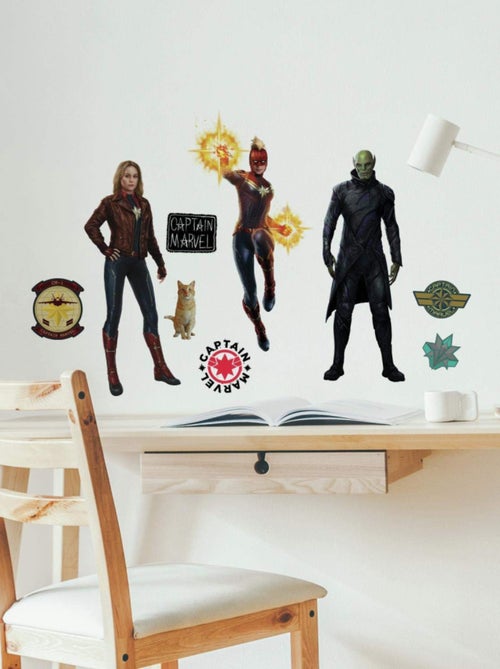 17 Stickers Captain Marvel Avengers Disney - Kiabi