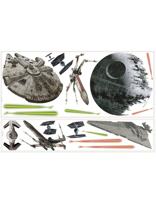 17 Stickers Vaisseaux Empire et Rebel Star Wars - Kiabi