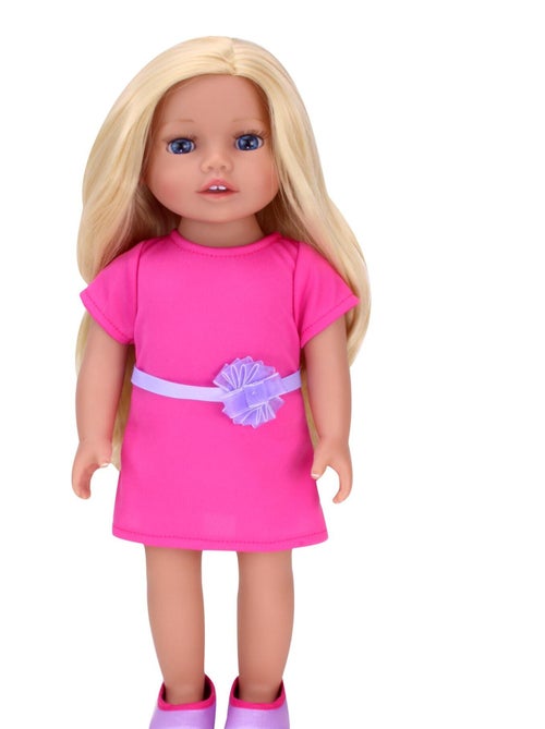 18 "All Vinyl Blonde Hair Poupee" Chloé " - Kiabi