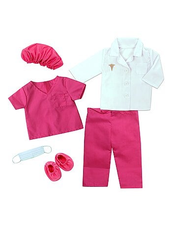 18" Poupee - Lot de vêtements de médecin et de veste de laboratoire
