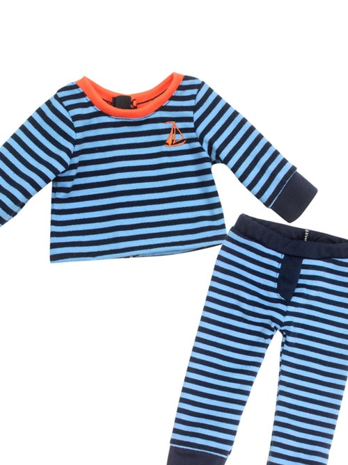 18" Poupee - Stripe Pajama Pants et manches longues - Kiabi
