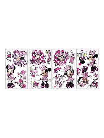 19 Stickers Fashionista Minnie Mouse Disney