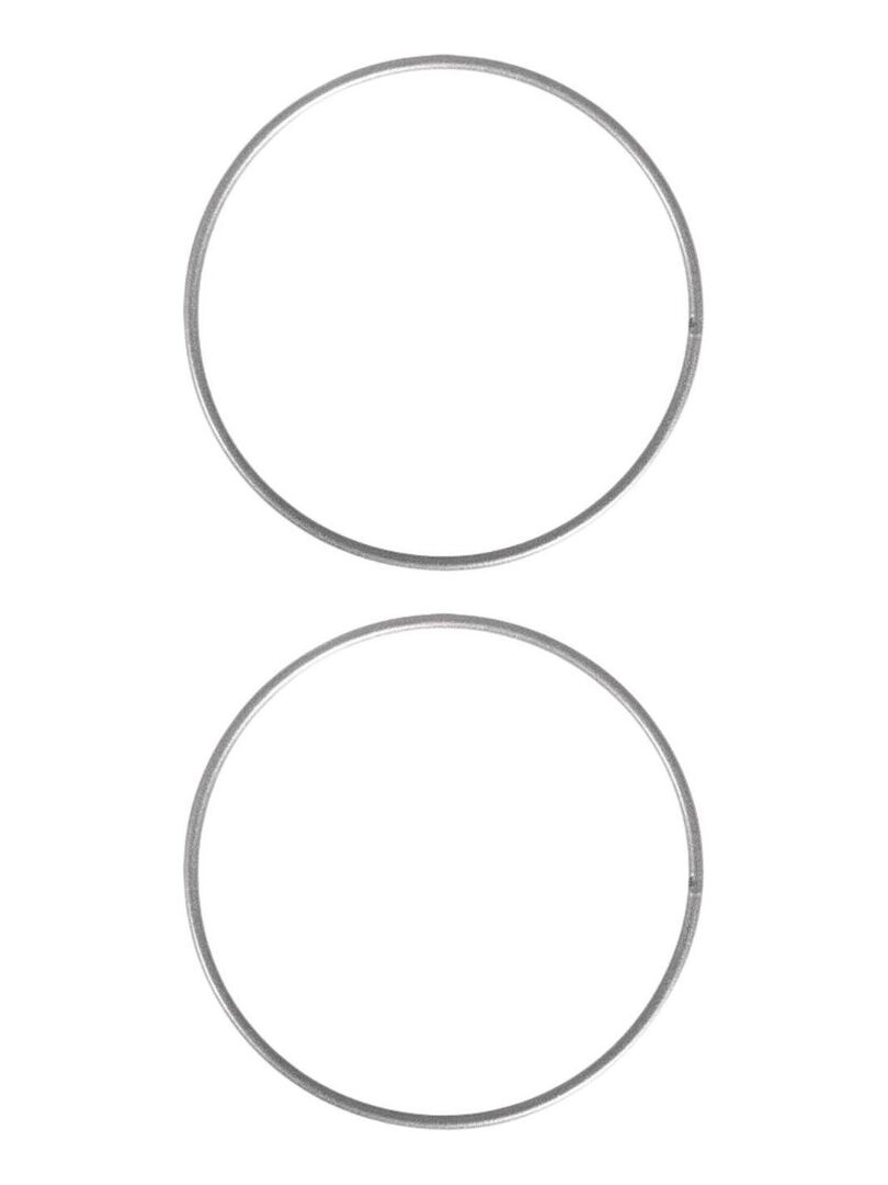 Lot De 5 Anneaux Métalliques En Forme D'étoile – 20 Cm, Argentés, Pour Attrape-rêves, Décorations Mariage, DIY