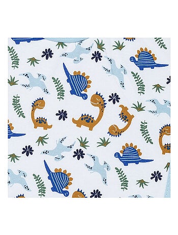 2 bavoirs passe-tête 6 mois - Funny Dino - Babycalin