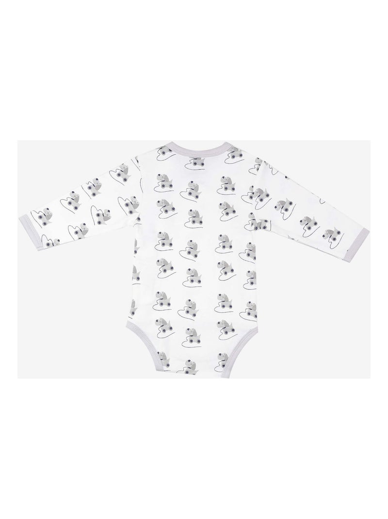 2 Bodies Croisés - Modèle Petit Chien Bleu - Kiabi