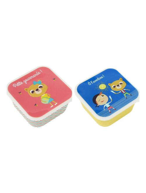 2 Boîtes à goûter pour enfant - Ourson - Draeger - Kiabi