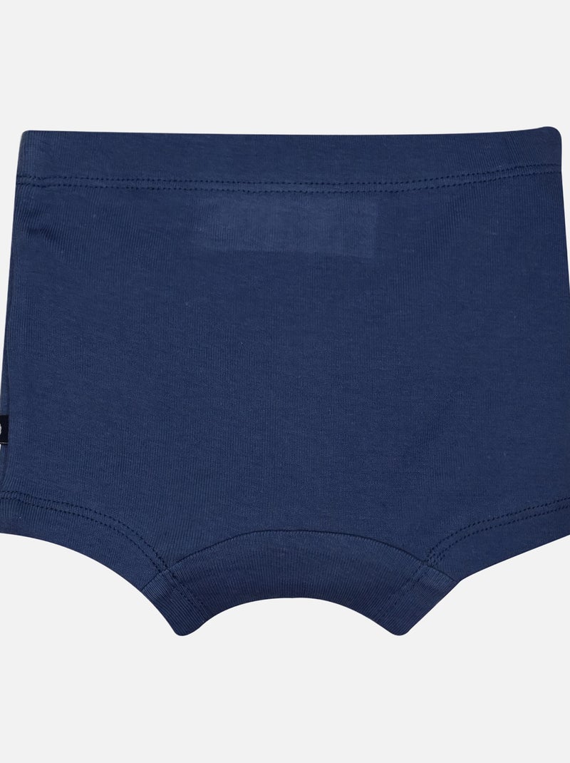 2 BOXERS BEBE FREDY Blanc Bleu - Kiabi