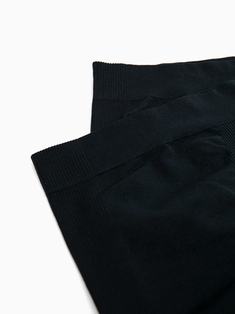 2 Boxers sans couture Bleu - Kiabi