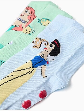 2 chaussettes antidérapantes à imprimé Princesses