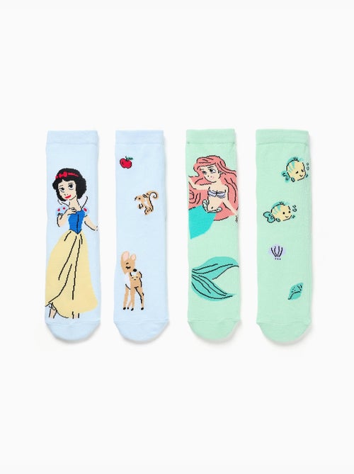 2 chaussettes antidérapantes à imprimé Princesses - Kiabi