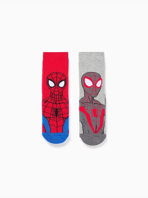 2 chaussettes antidérapantes à imprimé Spider-Man - Kiabi