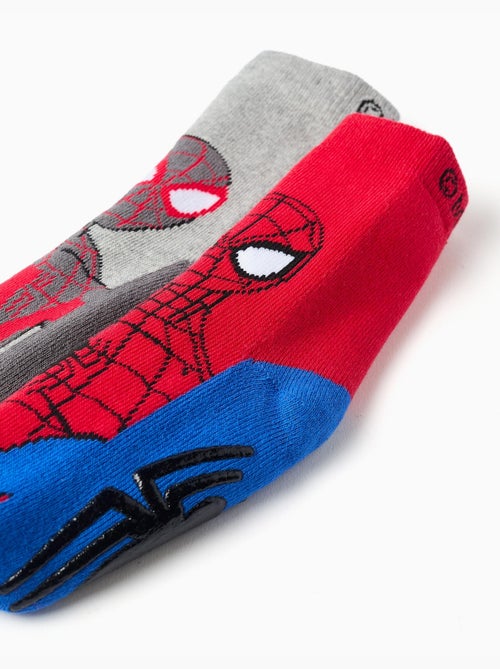 2 chaussettes antidérapantes à imprimé Spider-Man - Kiabi