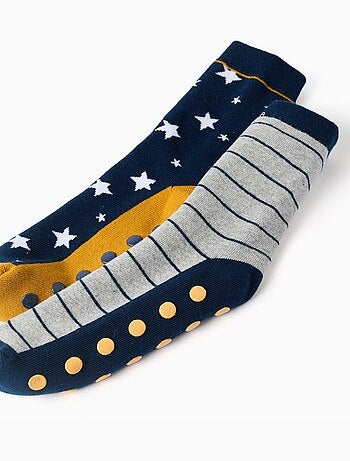 2 chaussettes antidérapantes à motifs
